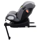 ISOFIX-es 360°-ban forgatható Mama Kiddies Turbo Wings biztonsági autósülés (40 - 150 cm) szürke színben támasztólábbal + ajándék gerinctámasszal és napvédővel