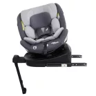 ISOFIX-es 360°-ban forgatható Mama Kiddies Turbo Wings biztonsági autósülés (40 - 150 cm) szürke színben támasztólábbal + ajándék gerinctámasszal és napvédővel