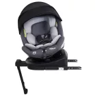 ISOFIX-es 360°-ban forgatható Mama Kiddies Turbo Wings biztonsági autósülés (40 - 150 cm) szürke színben támasztólábbal + ajándék gerinctámasszal és napvédővel