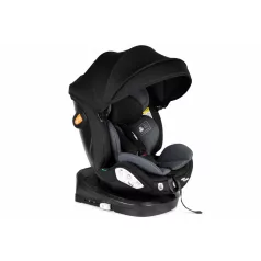   ISOFIX-es 360°-ban forgatható Mama Kiddies® Turbo Wings biztonsági autósülés (40 - 150 cm) sötétszürke színben + ajándék gerinctámasszal és napvédővel