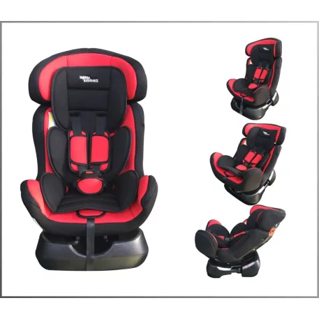 Detská bezpečnostná autosedačka Mama Kiddies Safety Star (0-25 kg), farba červeno-čierna