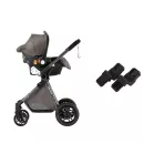 Mama Kiddies Charlie PRO 3az1-ben babakocsi kiegészítőkkel barna színben + ajándék