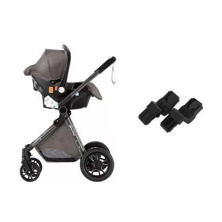 Mama Kiddies Charlie PRO 3az1-ben babakocsi kiegészítőkkel barna színben + ajándék