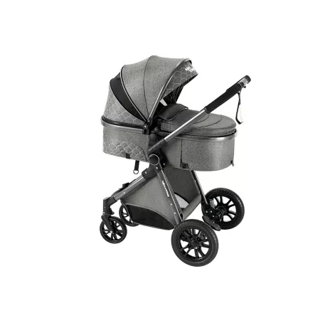 Mama Kiddies Charlie PRO 3az1-ben babakocsi kiegészítőkkel szürke színben + ajándék