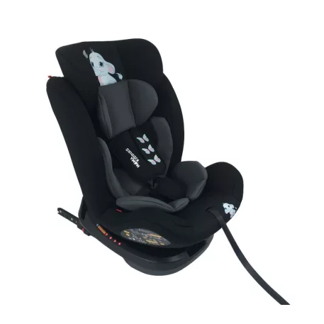ISOFIX-es 360°-ban forgatható Mama Kiddies Rolling Safari biztonsági autósülés (0-36 kg) Jumbo mintával + ajándékok