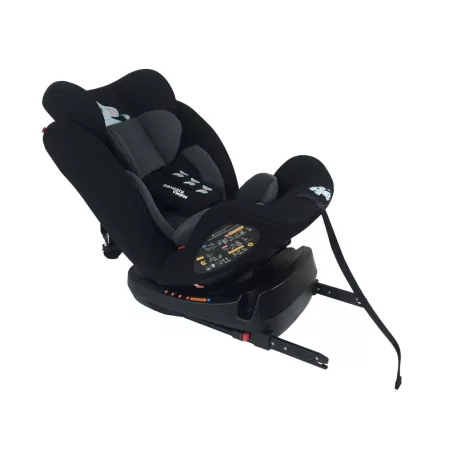 ISOFIX-es 360°-ban forgatható Mama Kiddies Rolling Safari biztonsági autósülés (0-36 kg) Jumbo mintával + ajándékok