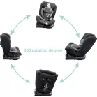 ISOFIX-es 360°-ban forgatható Mama Kiddies Rolling Safari biztonsági autósülés (0-36 kg) Jumbo mintával + ajándékok
