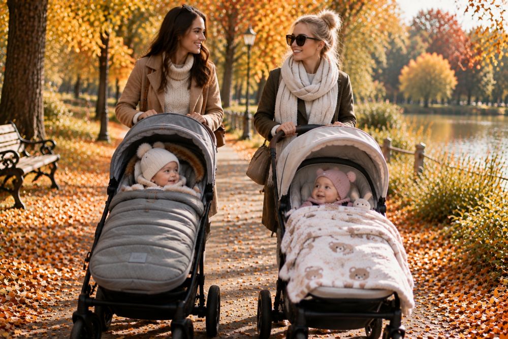 Lábzsák vagy takaró a babakocsiba? Így válassz a hűvösebb napokra